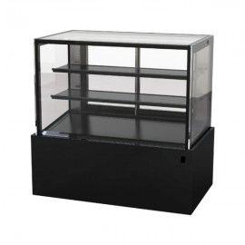 VITRINA EXPOSITORA PASTELERA CRISTAL RECTO 2 ESTANTES 150CM
