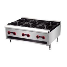 Cocina de 6 fuegos de sobremesa a gas